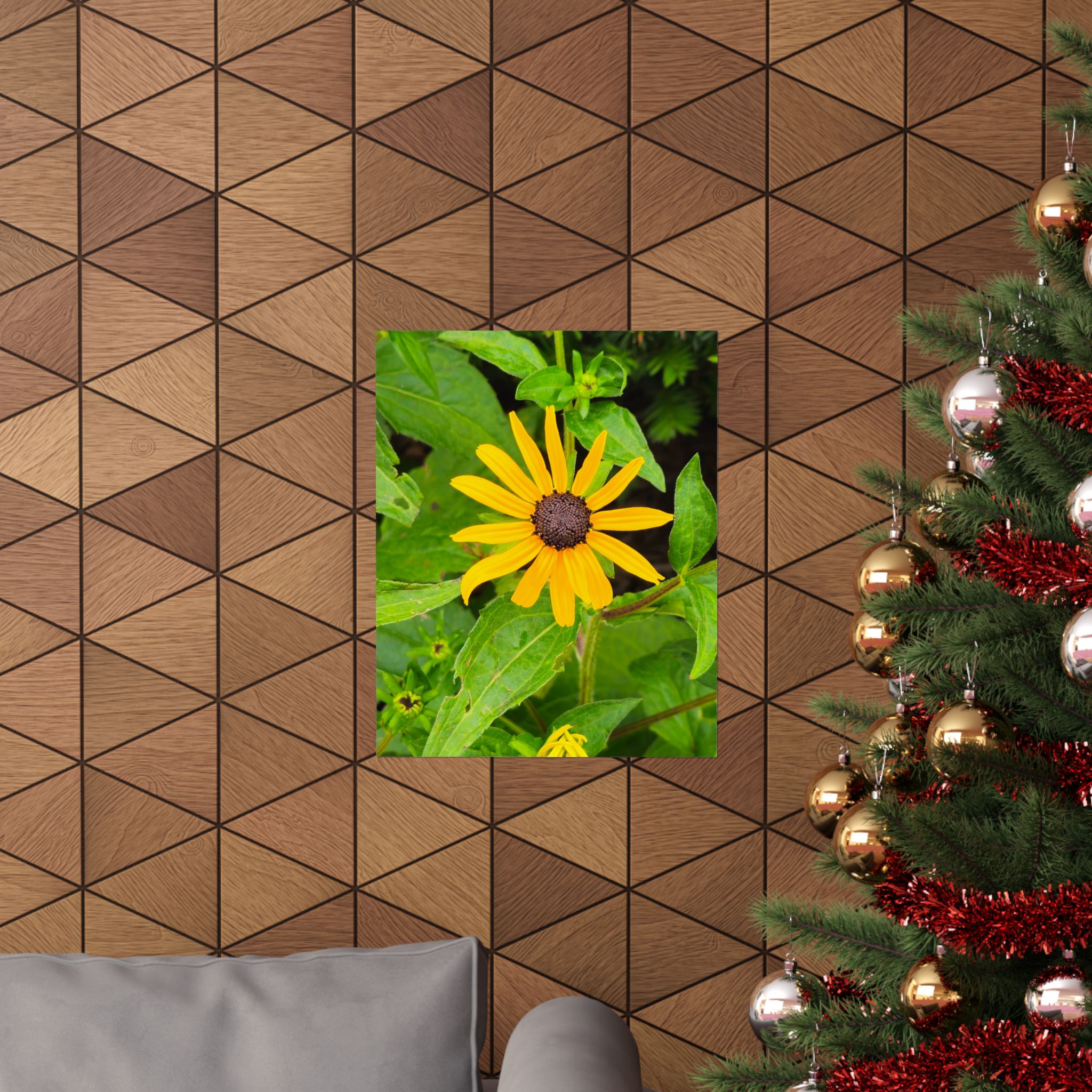 Yellow Black-Eyed Susan Floral Poster — Matte Vertical Wall Art - Image 4